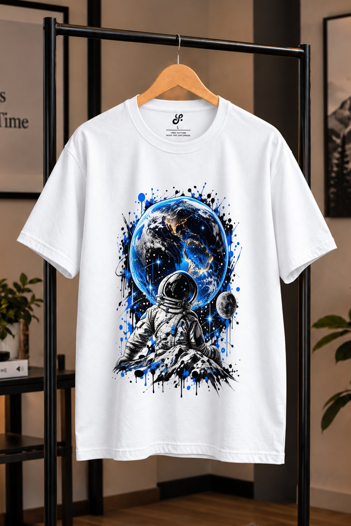 Kozmik Dünya Kaşifi Oversize Tişört